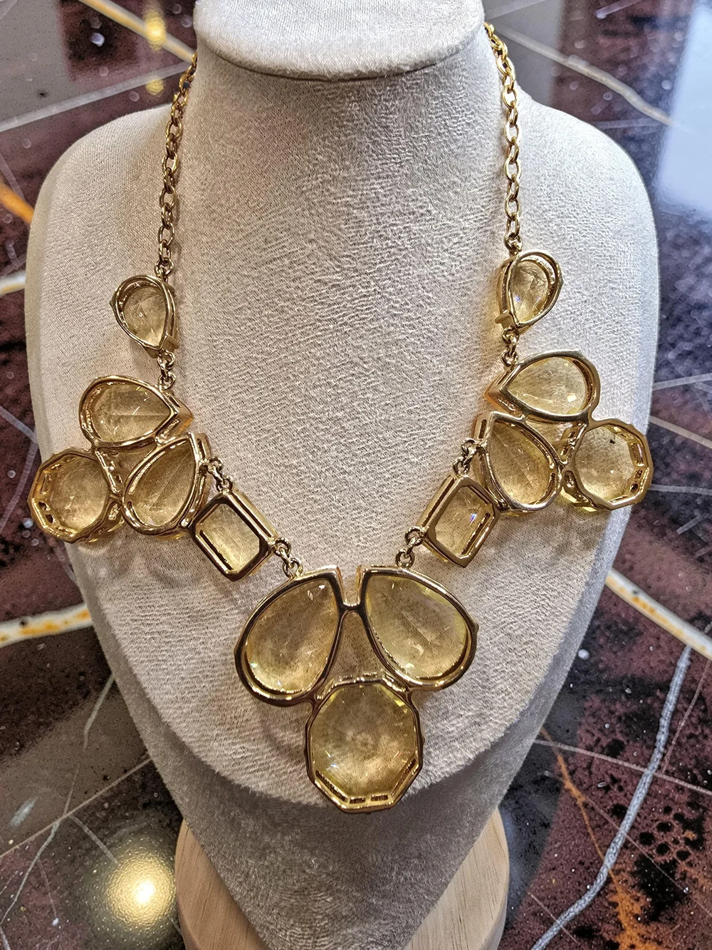 Kate Spade Crystal Kaleidoscope Champagne Necklace